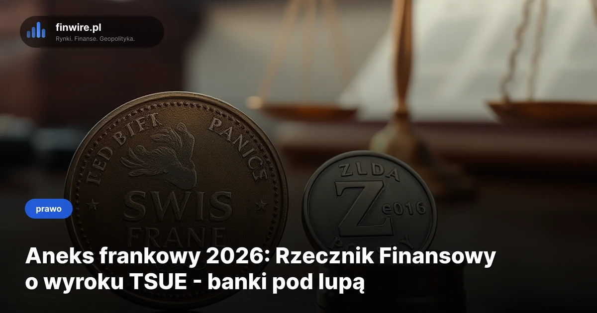 Aneks frankowy 2026: Rzecznik Finansowy o wyroku TSUE - banki pod lupą