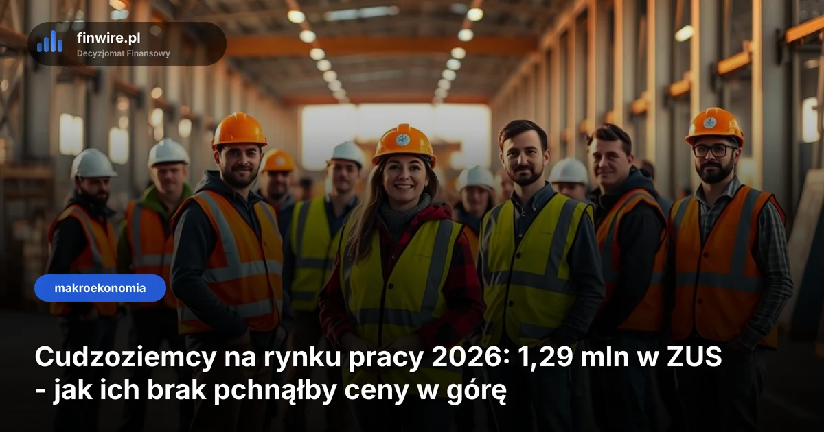 Cudzoziemcy na rynku pracy 2026: 1,29 mln w ZUS - jak ich brak pchnąłby ceny w górę