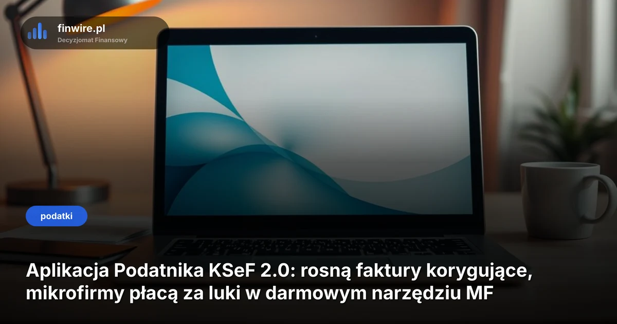 Aplikacja Podatnika KSeF 2.0: rosną faktury korygujące, mikrofirmy płacą za luki w darmowym narzędziu MF