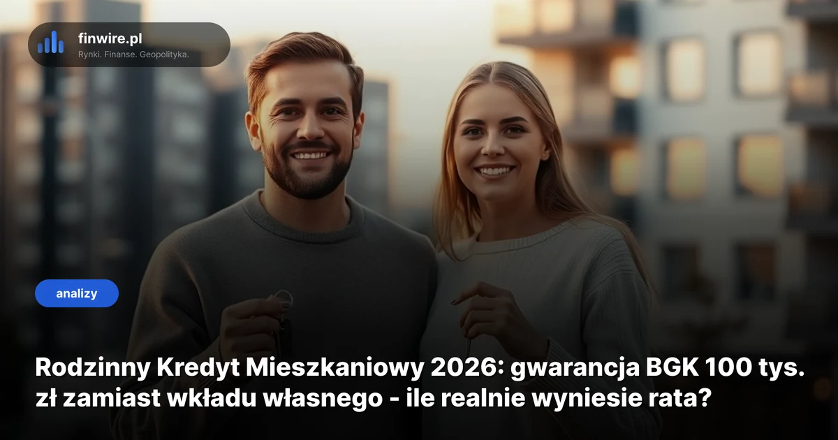 Rodzinny Kredyt Mieszkaniowy 2026: gwarancja BGK 100 tys. zł zamiast wkładu własnego - ile realnie wyniesie rata?