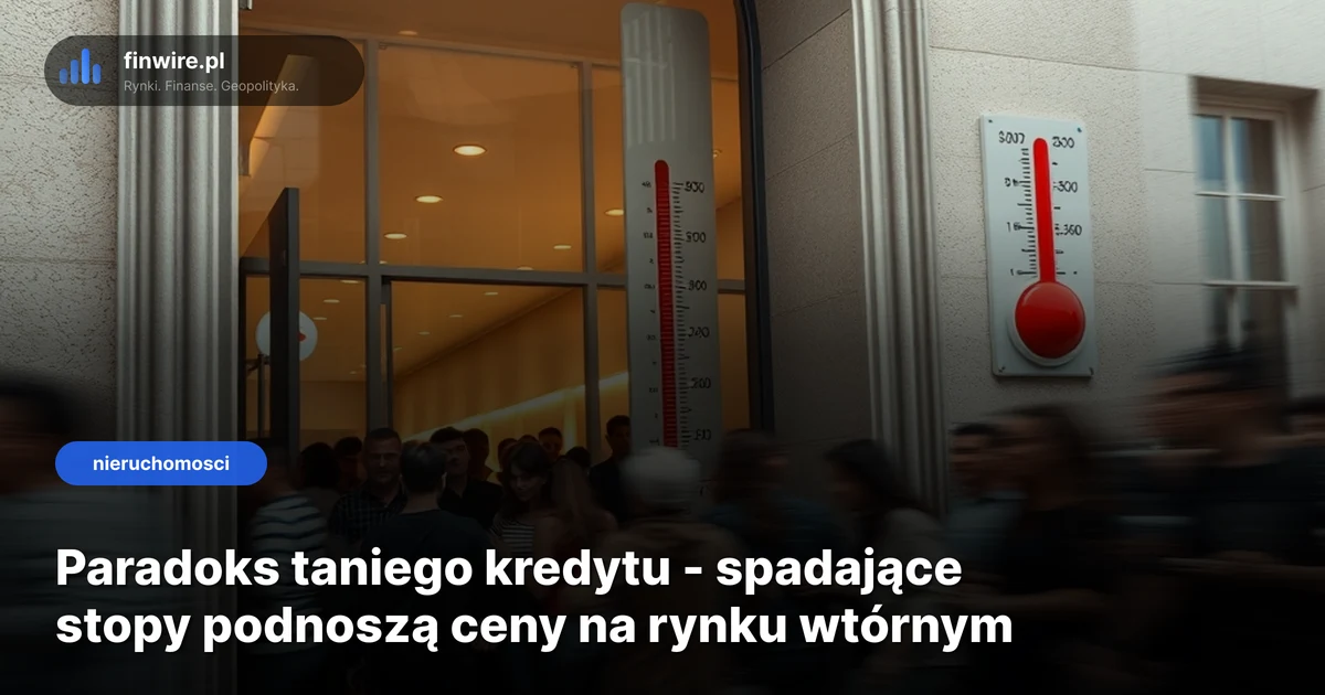 Paradoks taniego kredytu: spadające stopy NBP podnoszą ceny na rynku wtórnym
