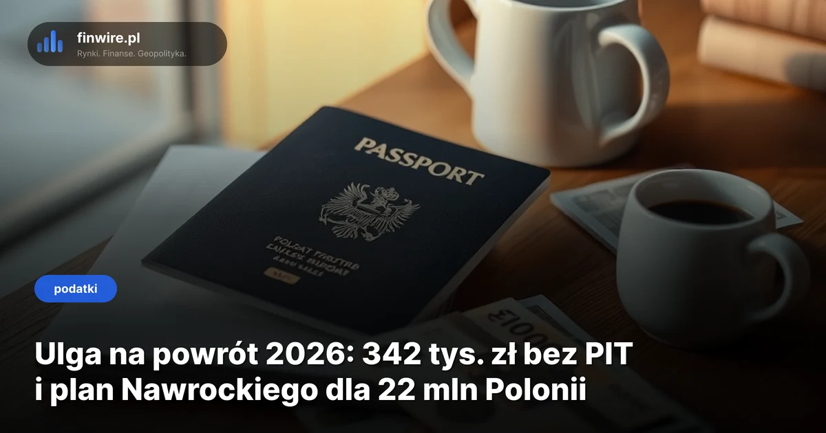 Ulga na powrót 2026: 342 tys. zł bez PIT i plan Nawrockiego dla 22 mln Polonii