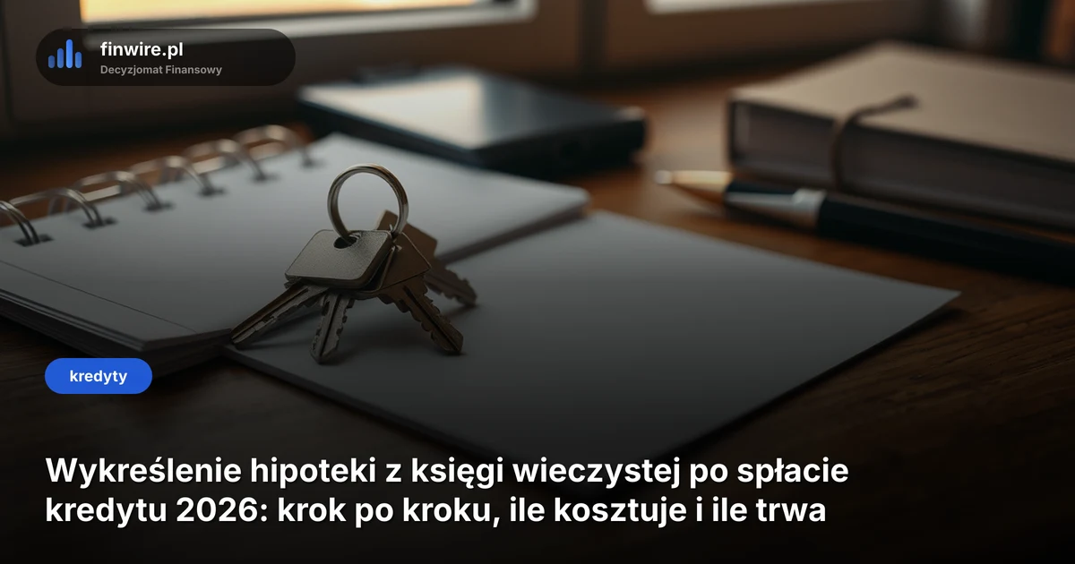 Wykreślenie hipoteki z księgi wieczystej po spłacie kredytu 2026: krok po kroku, ile kosztuje i ile trwa